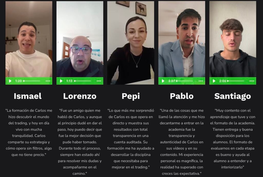 Testimonios Elliott Traders